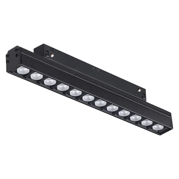 Трековый св-к для низков.шинопровода IP20 LED 4000K 12W 48V FLUM черн C NOVOTECH — фото 3