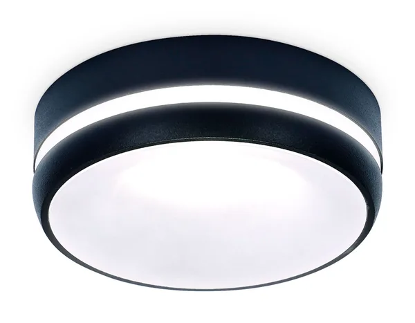 Светильник накладной TN3335 SBK/FR черный песок/белый матовый GU5.3 D96*46 Ambrella Light