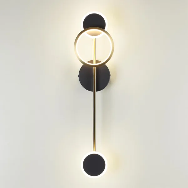 Настенный св-к IP20 LED 16W 555Лм 3000K DENZEL металл/черный с бронзой ODEON LIGHT — фото 4