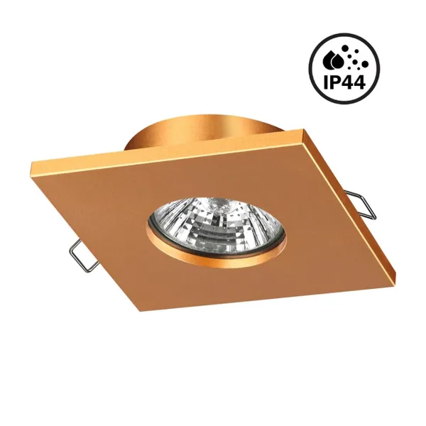 Св-к встр.влагозащ.IP44 GU10 50W 220V AQUA матовое золото B NOVOTECH