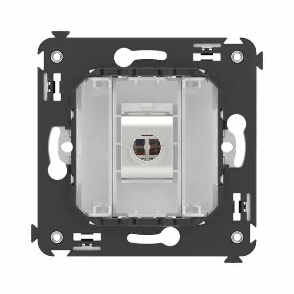 Компьютерная розетка RJ-45 без шторки в стену, кат.6А одинарная экранированная, "Avanti", "Белое облако" DKC — фото 4