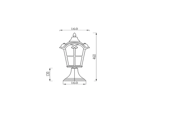 Ландшафтный светильник 60Вт Бронза Антик IP44 Albion O413FL-01BZ Outdoor Maytoni — фото 6