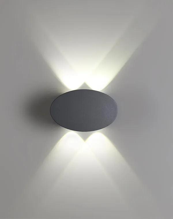 Ландшафтный настенный св-к IP54 LED 4000K 4W 85-265V CALLE темно-серый NOVOTECH — фото 3