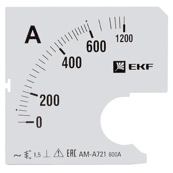 Шкала сменная для A721 600/5А-1,5 PROxima EKF
