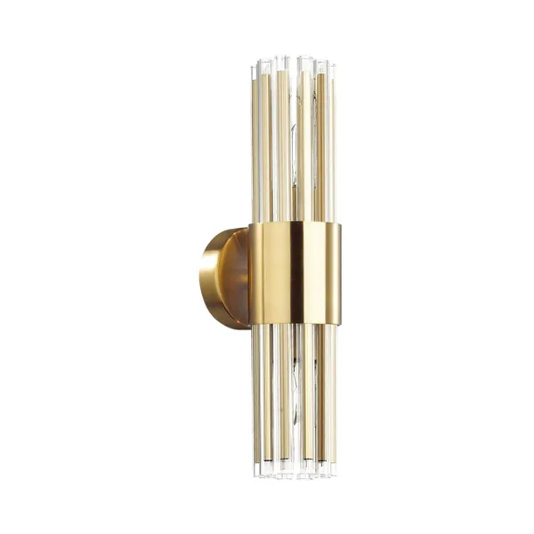 Бра E14 2*40W VIKETA золото/металл/стекло ODEON LIGHT