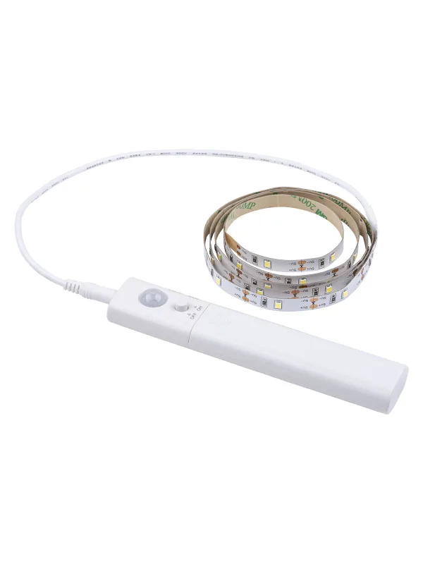 Умная подсветка SMD2835-30LED/m-IP20-5В-2,4Вт-6000К(1 м), датчик движ., 4хААА TDM — фото 5
