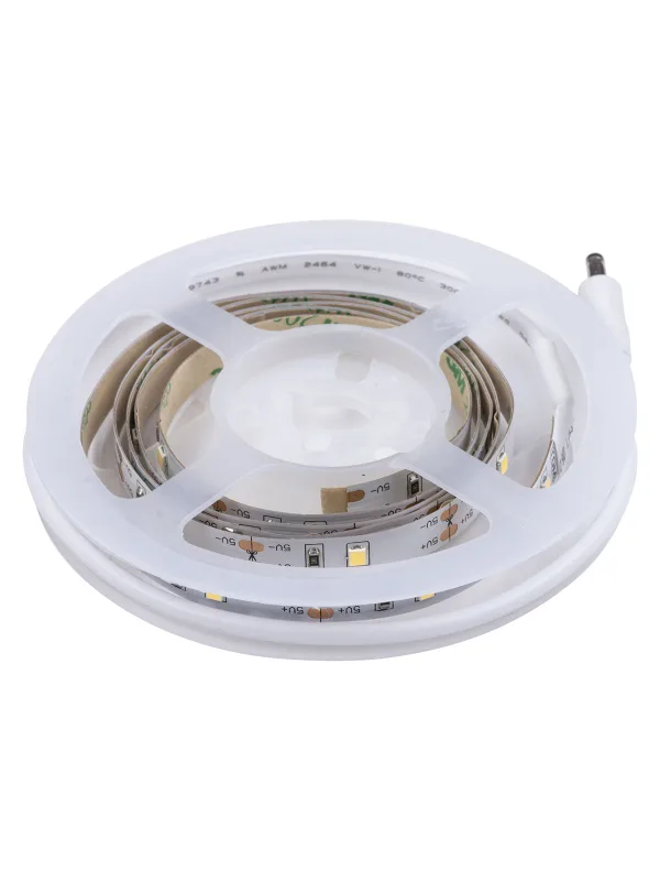 Умная подсветка SMD2835-30LED/m-IP20-5В-2,4Вт-6000К(1 м), датчик движ., 4хААА TDM — фото 6