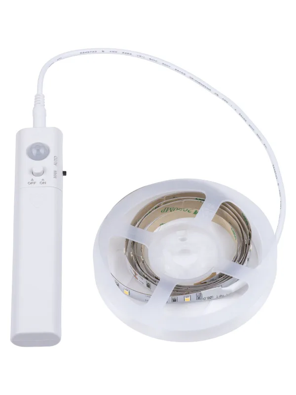 Умная подсветка SMD2835-30LED/m-IP20-5В-2,4Вт-6000К(1 м), датчик движ., 4хААА TDM — фото 4