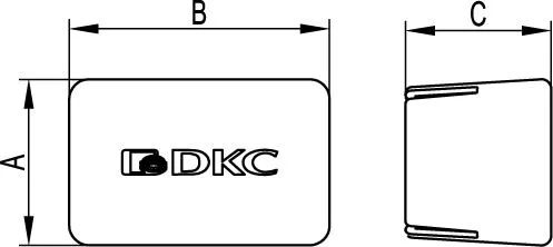 Заглушка торцевая для одиночного профиля PSL/PSM/BPF DKC — фото 2
