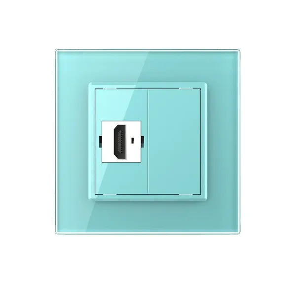 Розетка HDMI Зеленая Livolo — фото 2