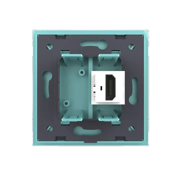 Розетка HDMI Зеленая Livolo — фото 4