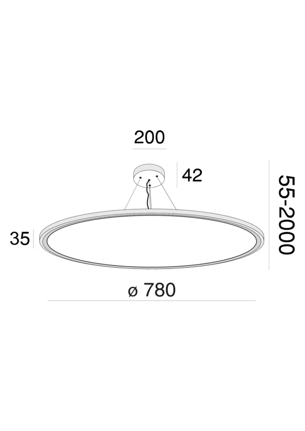 Подвесной светильник 72Вт 4000K Белый IP20 Cosmos MOD057PL-L78W4K Technical Maytoni — фото 2
