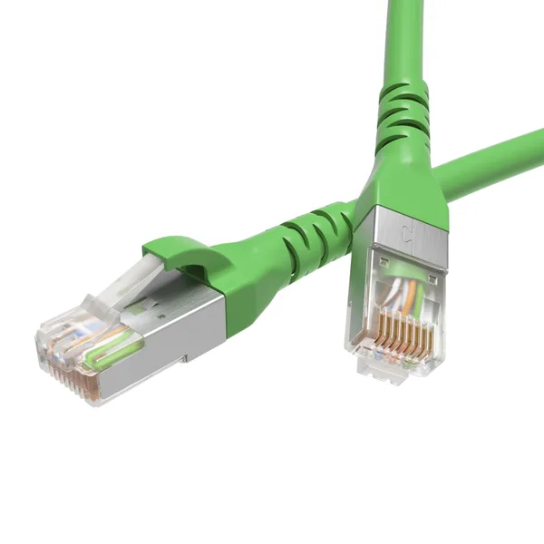 Патч-корд экранированный CAT5E F/UTP 4х2, LSZH, зелёный, 7.0м DKC