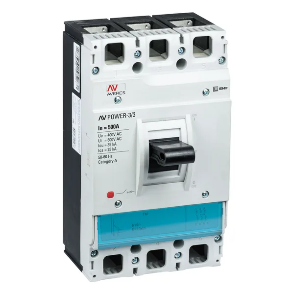Выключатель автоматический ВА AV POWER-3/3 500А 35кА TR EKF