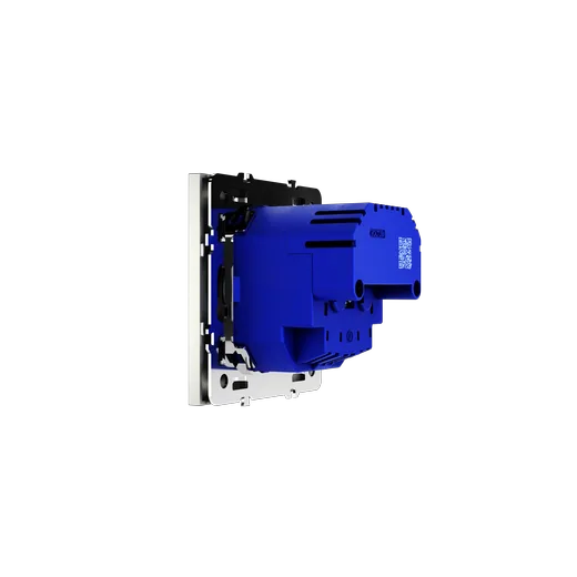 Розетка встраиваемая Voltum S70 с заземлением и защитными шторками, 16А, с USB, A+C, (сталь) — фото 10