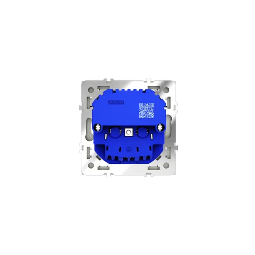 Розетка встраиваемая Voltum S70 с заземлением и защитными шторками, 16А, с USB, A+C, (сталь) — фото 6