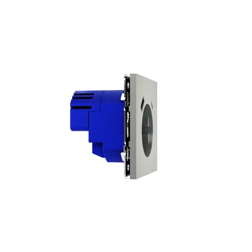 Розетка встраиваемая Voltum S70 с заземлением и защитными шторками, 16А, с USB, A+C, (сталь) — фото 22