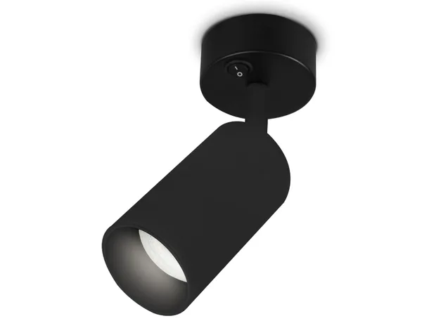 Накладной спот с выключателем TA127 BK черный GU10 max 12W D70*164*D55 Ambrella Light