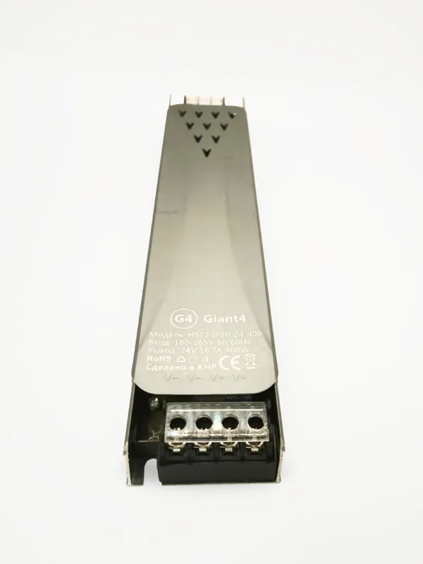 Блок питания узкий Premium 24V 400 Вт IP20 без куллера Giant4 — фото 6