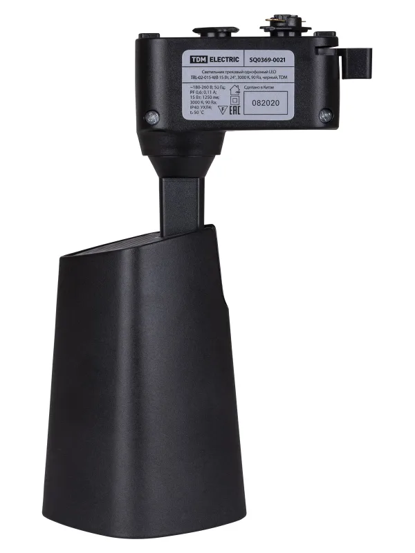 Светильник трековый однофазный LED TRL-02-015-NB 15 Вт, 24°, 4000 К, 90 Ra, черный, TDM — фото 4