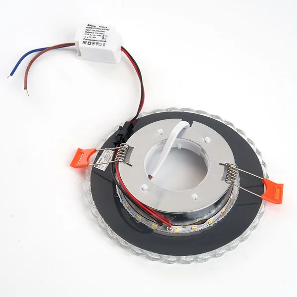Светильник встр. с белой LED подсветкой Feron CD4021 потолочный GX53 без лампы прозрачный — фото 10
