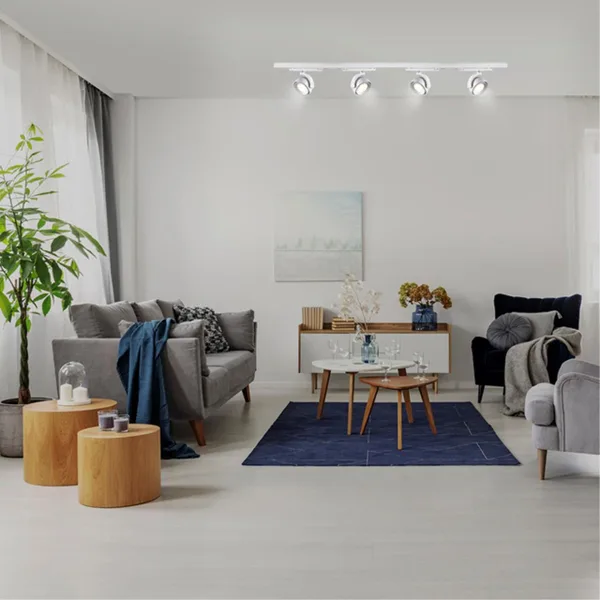Трехфазный трековый св/д св-к IP20 LED 4000K 20W CURL белый NOVOTECH — фото 2