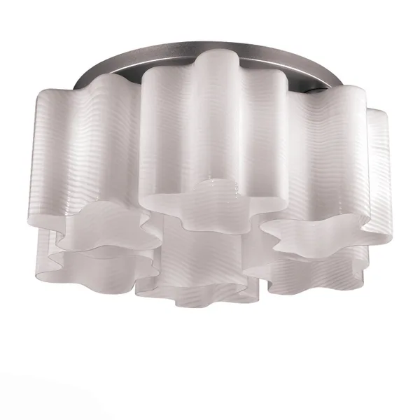 Люстра потолочная Серебристый/Белый с полосками E27 6*60Вт SL117.502.06 ST LUCE