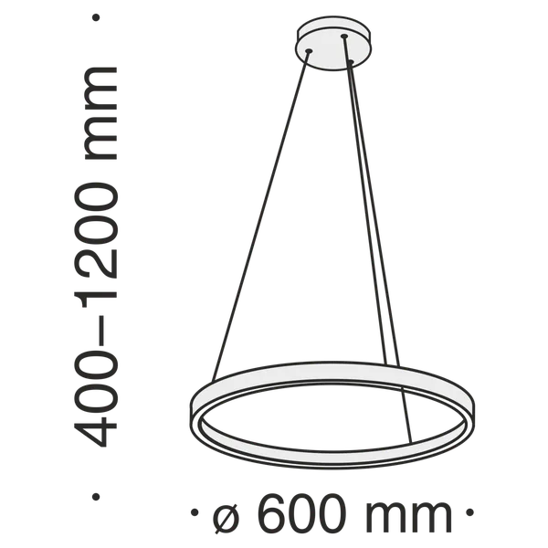 Подвесной светильник 37Вт 4000K Черный IP20 Rim MOD058PL-L32B4K Technical Maytoni — фото 2