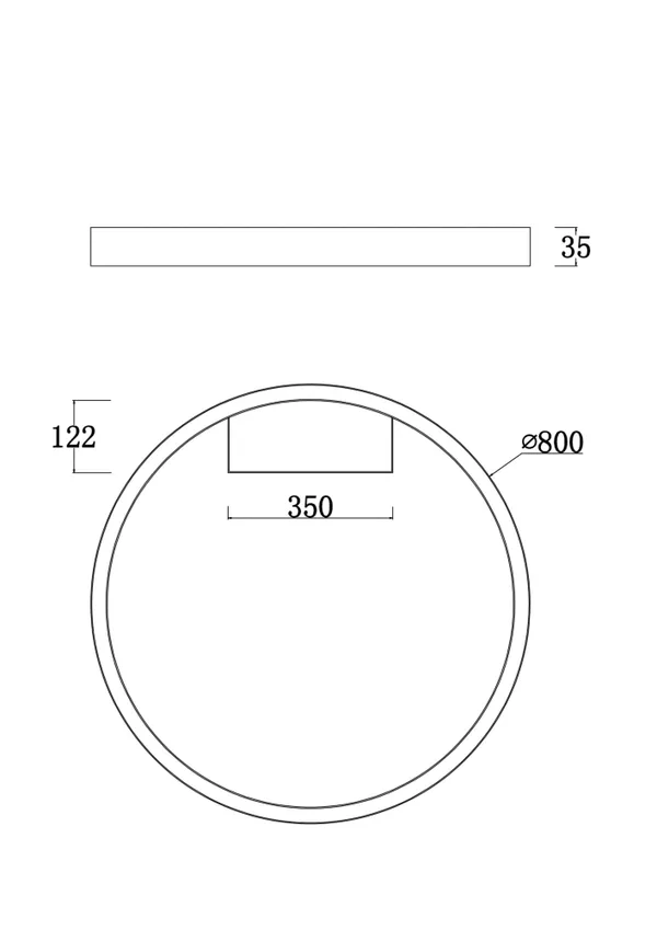 Потолочный светильник 50Вт 4000K Черный IP20 Rim MOD058CL-L50B4K Technical Maytoni — фото 4