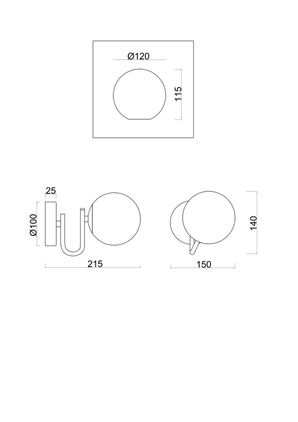 Настенный светильник (бра) 1*E14 40Вт Хром IP20 Galaxy FR5013WL-01CH Freya — фото 2
