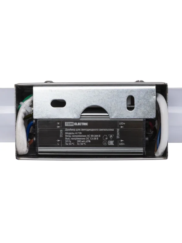 Светильник LED CH-П 6Вт, 4000 К, IP44, Камбрия-1, хром TDM — фото 5