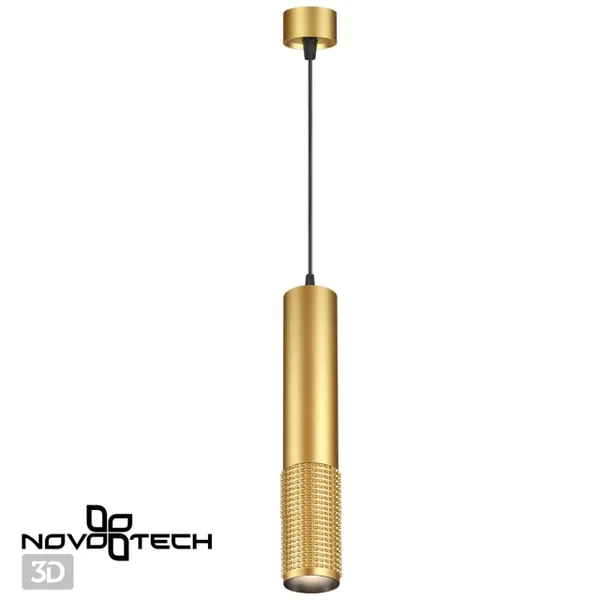 Св-к накл.,провод 2м IP20 GU10 50W 220V MAIS золото NOVOTECH — фото 4