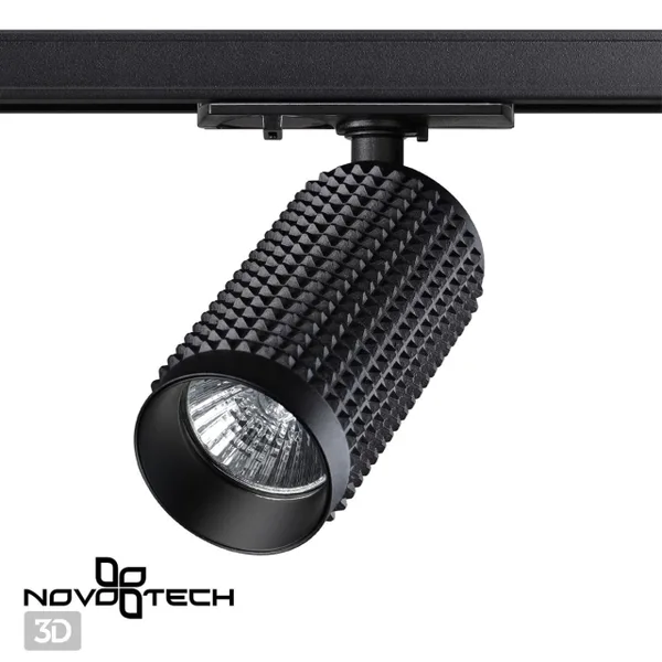 Св-к трековый однофазный IP20 GU10 50W 220V MAIS черный NOVOTECH — фото 3