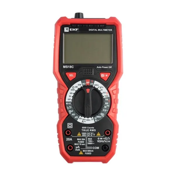 Мультиметр цифровой MS18C Expert EKF — фото 3