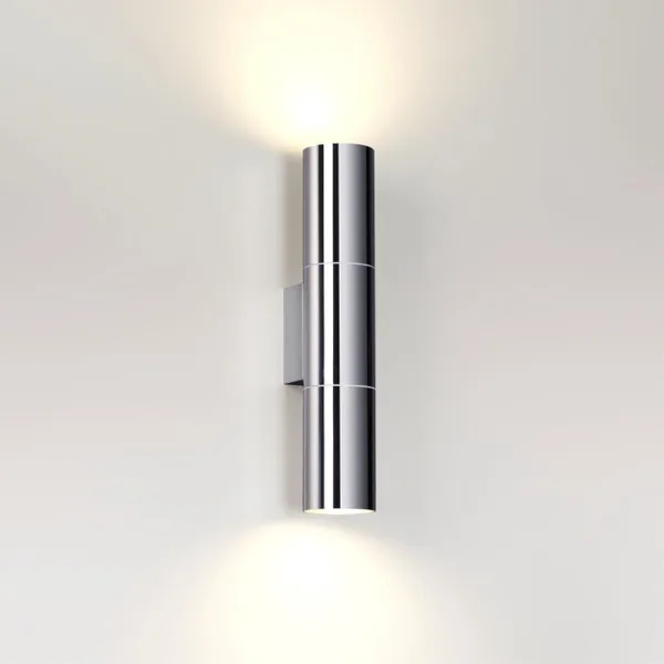 Настенный св-к IP44 LED E27 max 2*7W BAZEL хром/металл ODEON LIGHT — фото 5