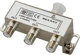 Разетвлитель splitter (делитель) на 3TV 5-1000 MHz Rexant