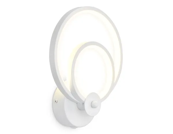 Настенный светодиодный светильник с выключателем FL419 WH белый LED 4200K 20W 240*190*80 Ambrella Light