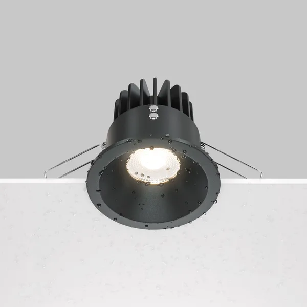 Встраиваемый светильник LED 12Вт Черный IP65 Downlight DL034-L12W3K-D-B Technical Maytoni — фото 4