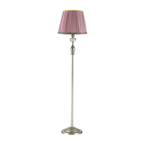 Торшер E14 40W 220V GAELLORI мат.золото/абажур ткань/хрусталь ODEON LIGHT