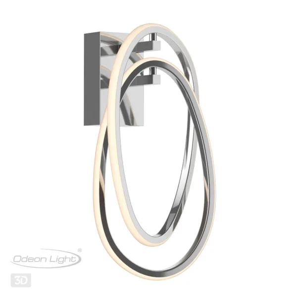 Настенный св-к LED 23W 4000K SPACE хром/акрил ODEON LIGHT — фото 4