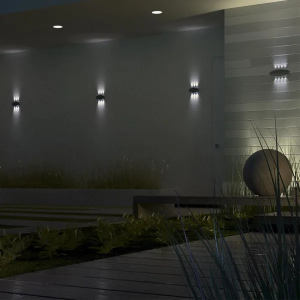 Ландшафтный настенный св-к IP54 LED 4000K 8W 85-265V CALLE темно-серый C NOVOTECH — фото 2