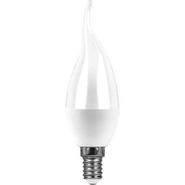Лампа светодиодная SAFFIT SBC3713 Свеча на ветру E14 13W 6400K Feron — фото 2