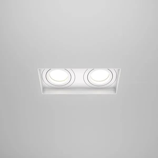Встраиваемый светильник 2*GU10 50Вт Белый IP20 Downlight DL003-02-W Technical Maytoni — фото 5