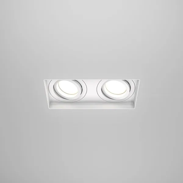 Встраиваемый светильник 2*GU10 50Вт Белый IP20 Downlight DL003-02-W Technical Maytoni — фото 4