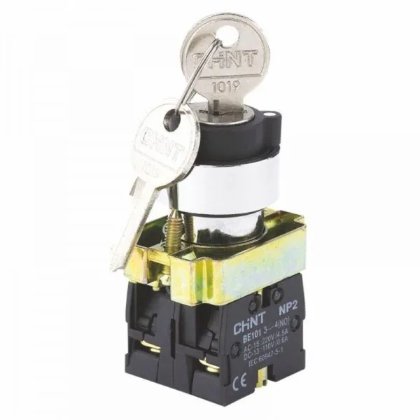 Переключатель NP2-BG31, 3 положения фиксацией, 1НО, IP40 (R) CHINT