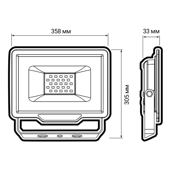 Прожектор светодиодный, 200 Вт, Jazzway, 6500К, 17000лм, IP65 — фото 2