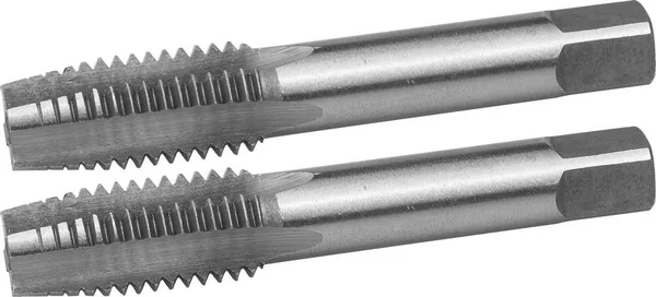 М14x1.25мм, комплект метчиков, сталь 9ХС, ручные, 4-28006-14-1.25-H2 ЗУБР