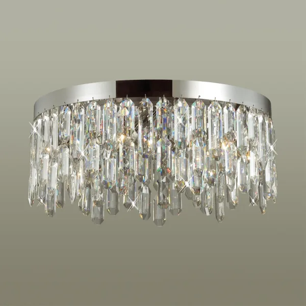 Люстра потолочная E14 6*40W DAKISA хром/хрусталь ODEON LIGHT — фото 2
