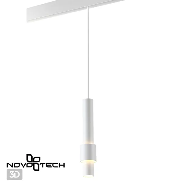 Трековый св-к для низков.шинопровода,длина провода 1м IP20 LED 4000K 12W 48V белый FLUM B NOVOTECH — фото 3