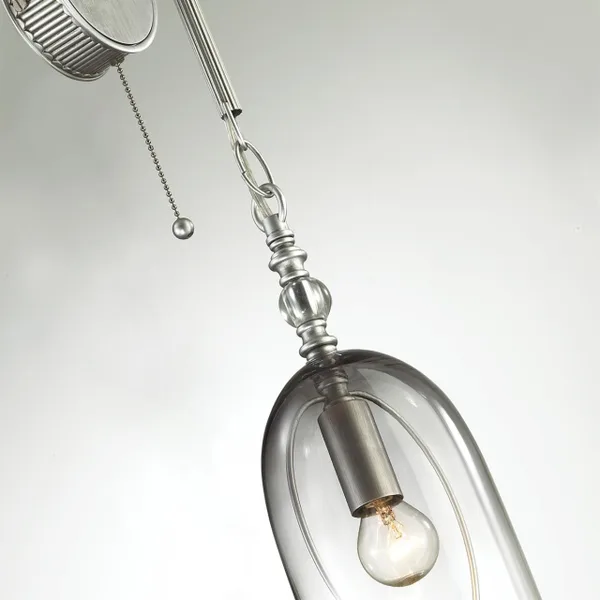 Бра с выкл.E14 1*40W BELL серебристый/дымчатый/стекло ODEON LIGHT — фото 6